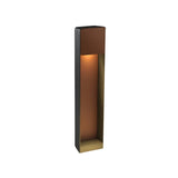 Lab B Outdoor Bollard: High + Rust Brown