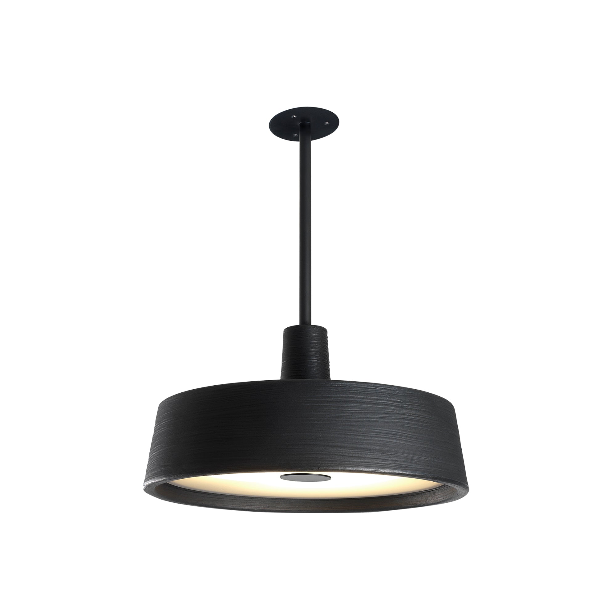 Soho Outdoor Fixed Stem Pendant Light: Black