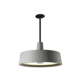 Soho Outdoor Fixed Stem Pendant Light: Stone Grey