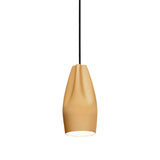 Pleat Box 13 Pendant Light: Ocher + White