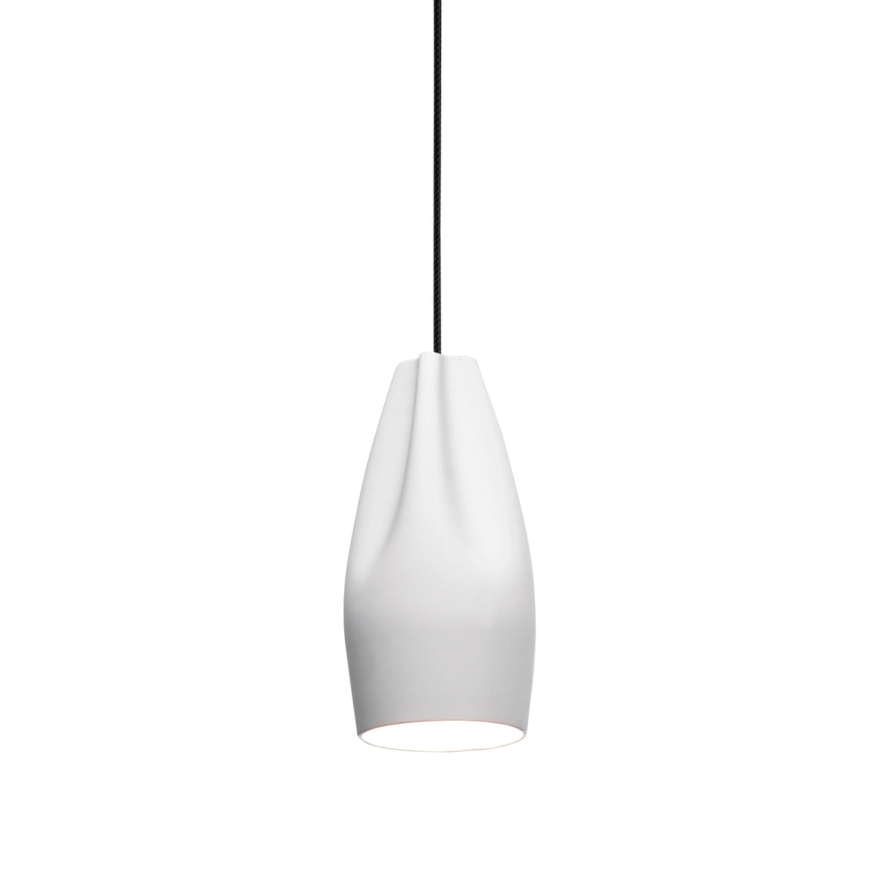 Pleat Box 13 Pendant Light: White