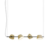 Tam Tam 4 Linear Pendant Light: Olive Yellow