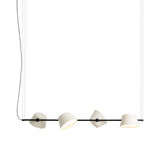 Tam Tam 4 Linear Pendant Light: Off-White