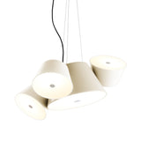 Tam Tam 3 Pendant Light: Off-White + Off-White