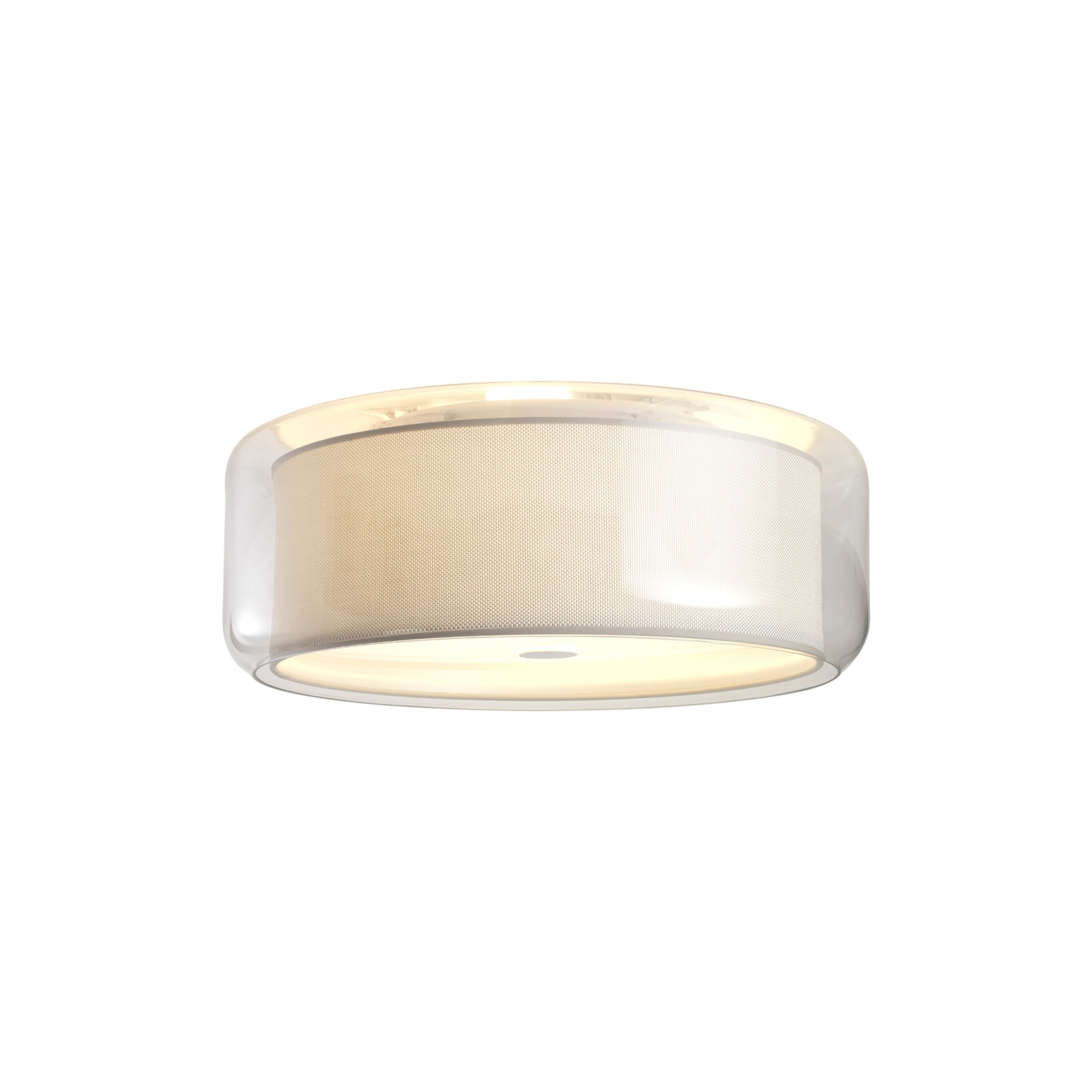 Mercer Ceiling Light: Pearl White