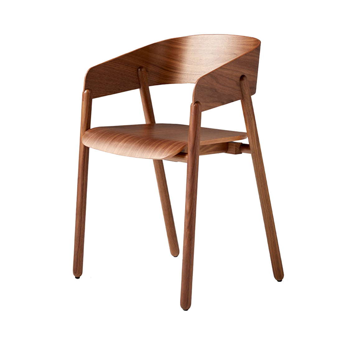 Mava Armchair: Super-Matt Walnut