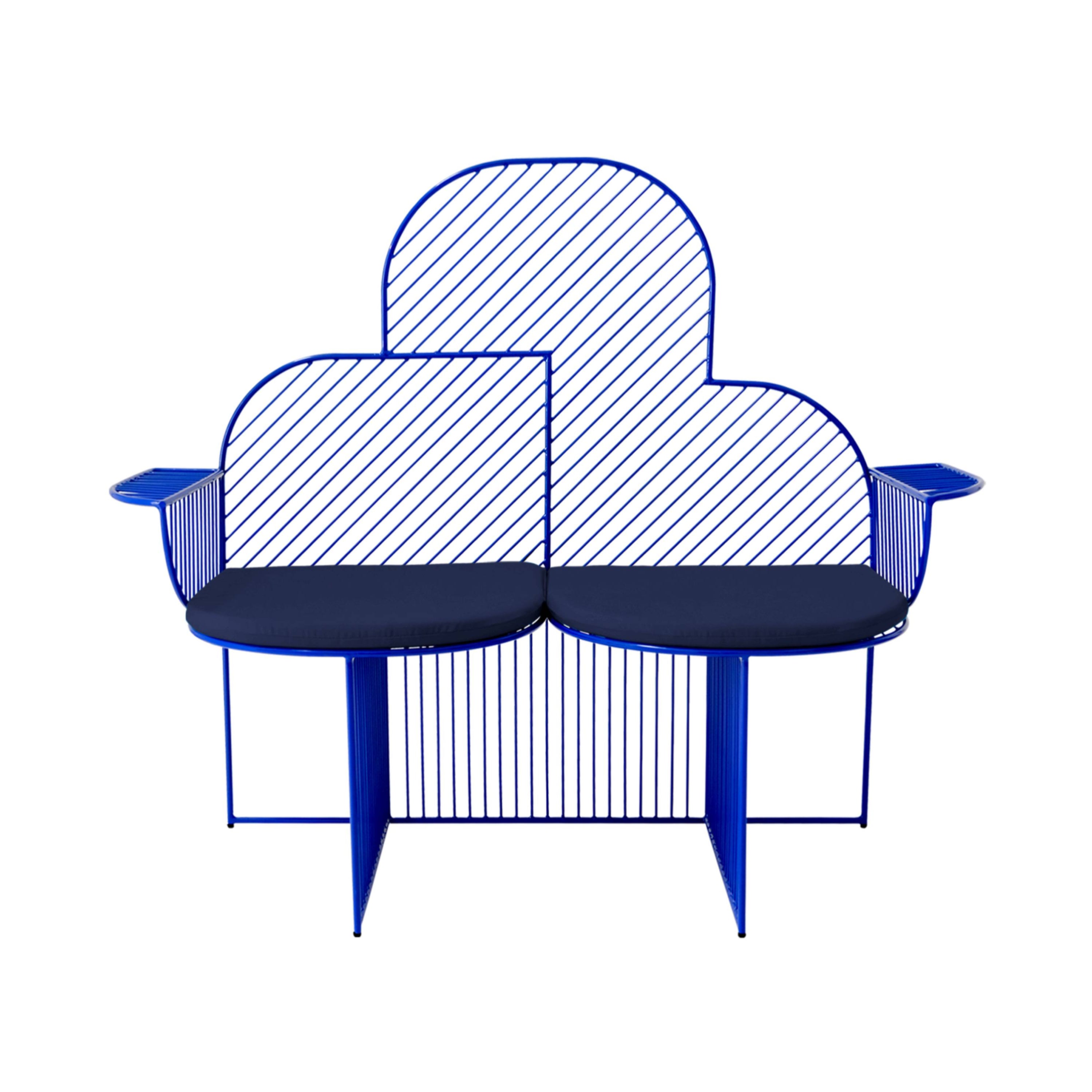 Cloud Bench: Electric Blue + Navy Seat Pad