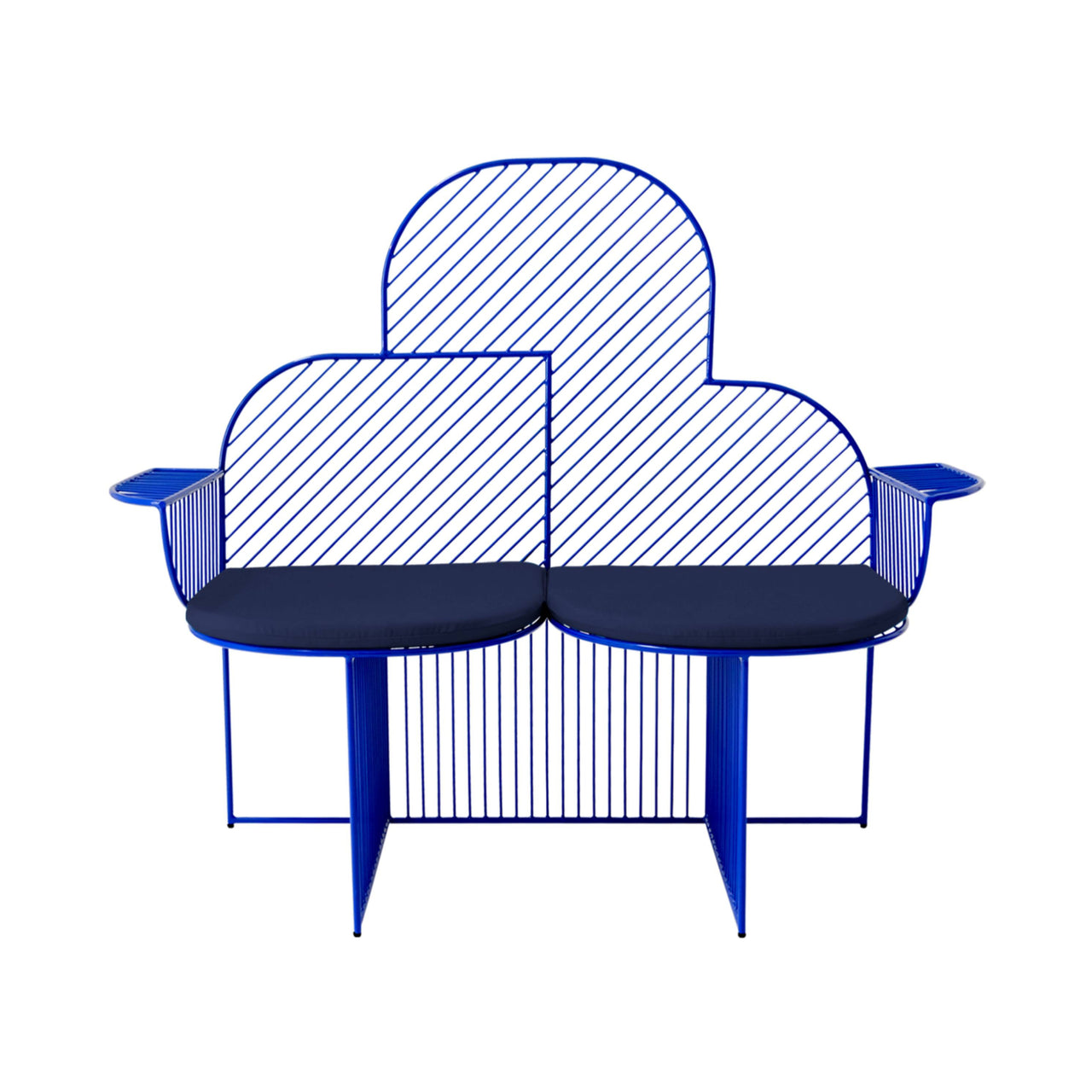 Cloud Bench: Electric Blue + Navy Seat Pad
