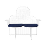 Cloud Bench: White + Navy Seat Pad
