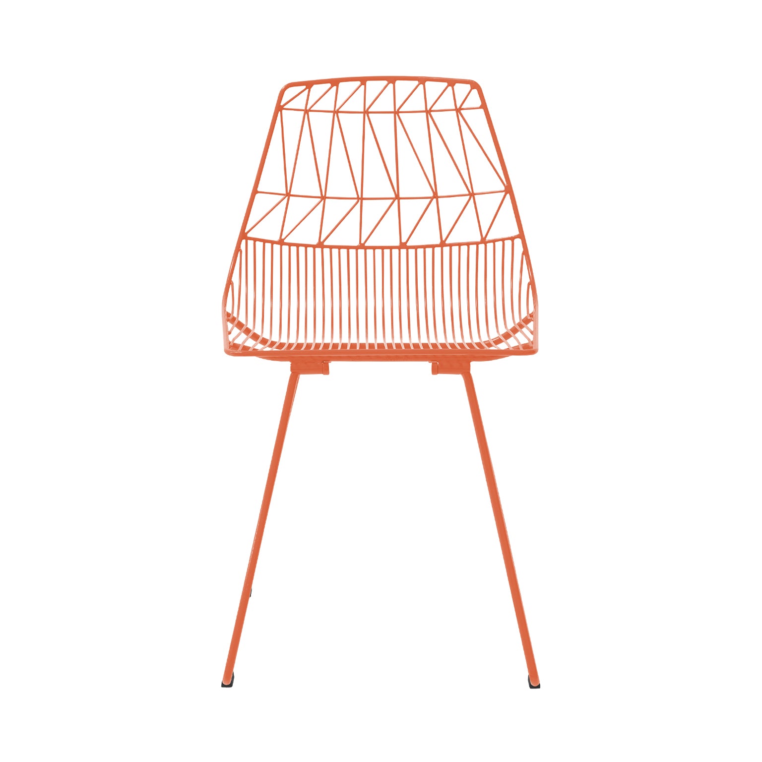 Lucy Chair: Color + Orange + Without Seat Pad