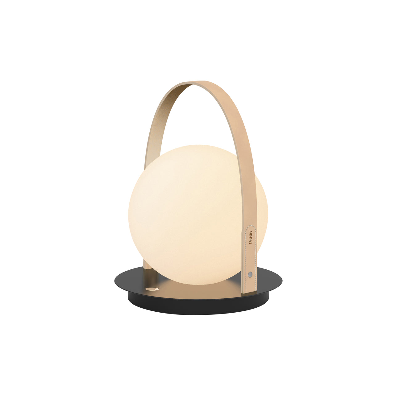 Bola Lantern Cordless: Tan + Matte Black