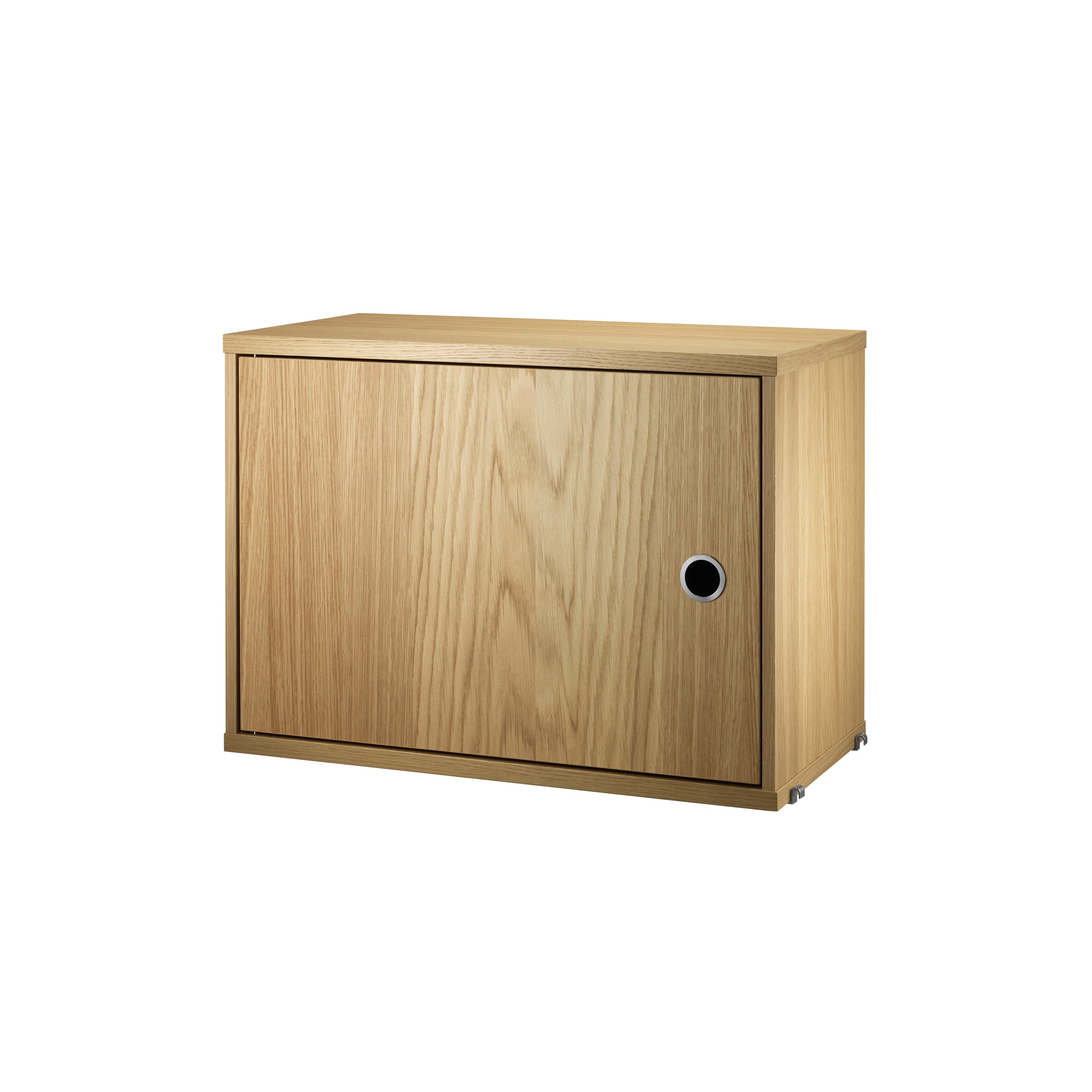 String System: Cabinet with Swing Door + Oak