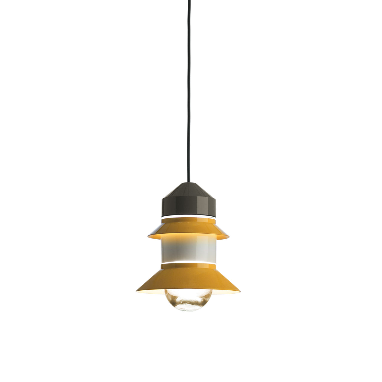 Santorini IP65 Light with Canopy: Mustard