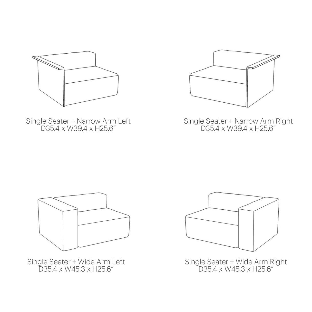 Arcade Sofa - Single Seater