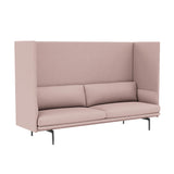 Outline Highback 3-Seater Sofa: Low + Black