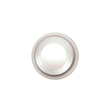 Spun Wall/Ceiling Sconce: Frosted Glass + Matte White