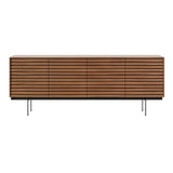 Sussex 12 Sideboard with Drawers: SSX431 + Super-Matt Walnut + Black