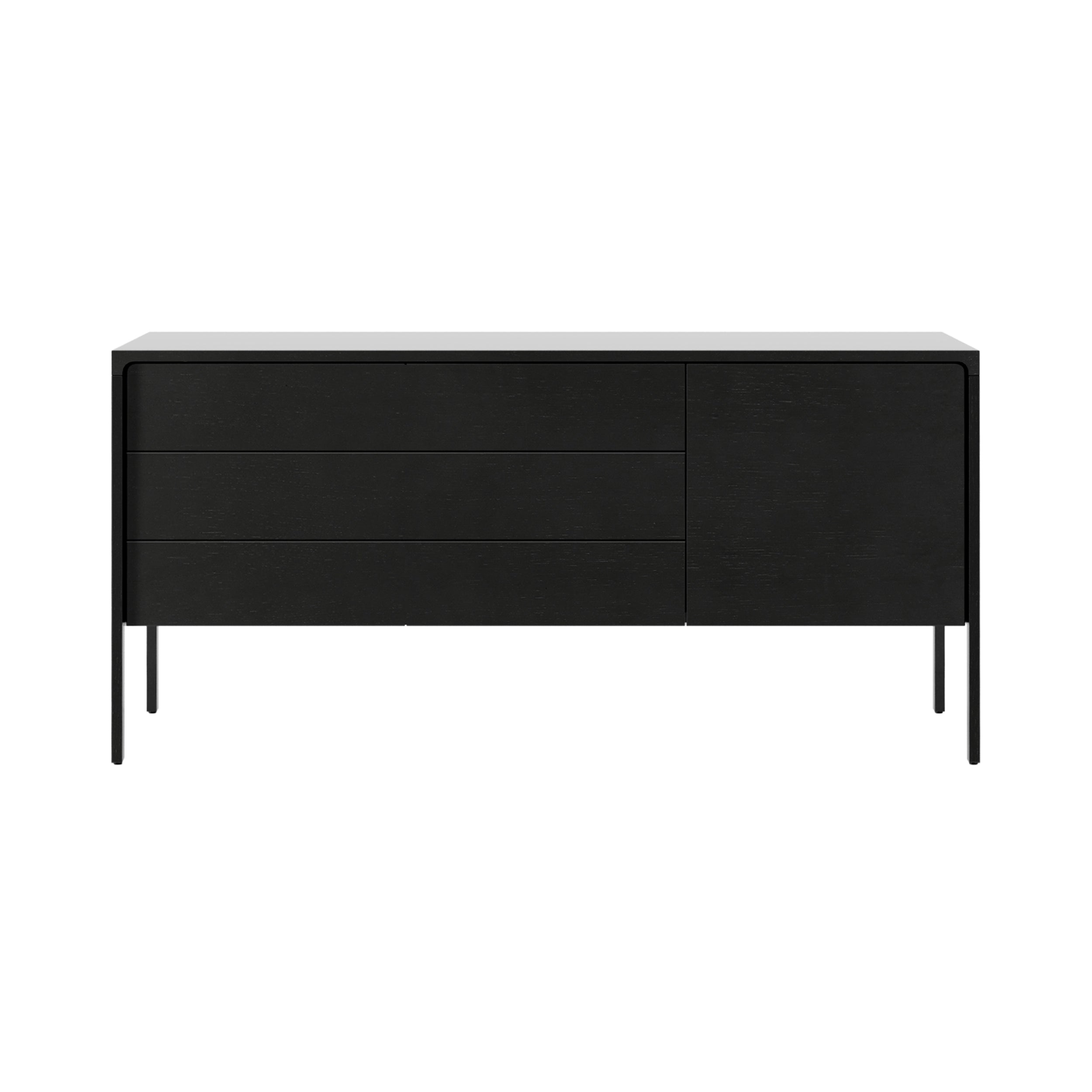 Tactile Sideboard: TAC211 + Ebony Stained Oak + Ebony Stained Oak