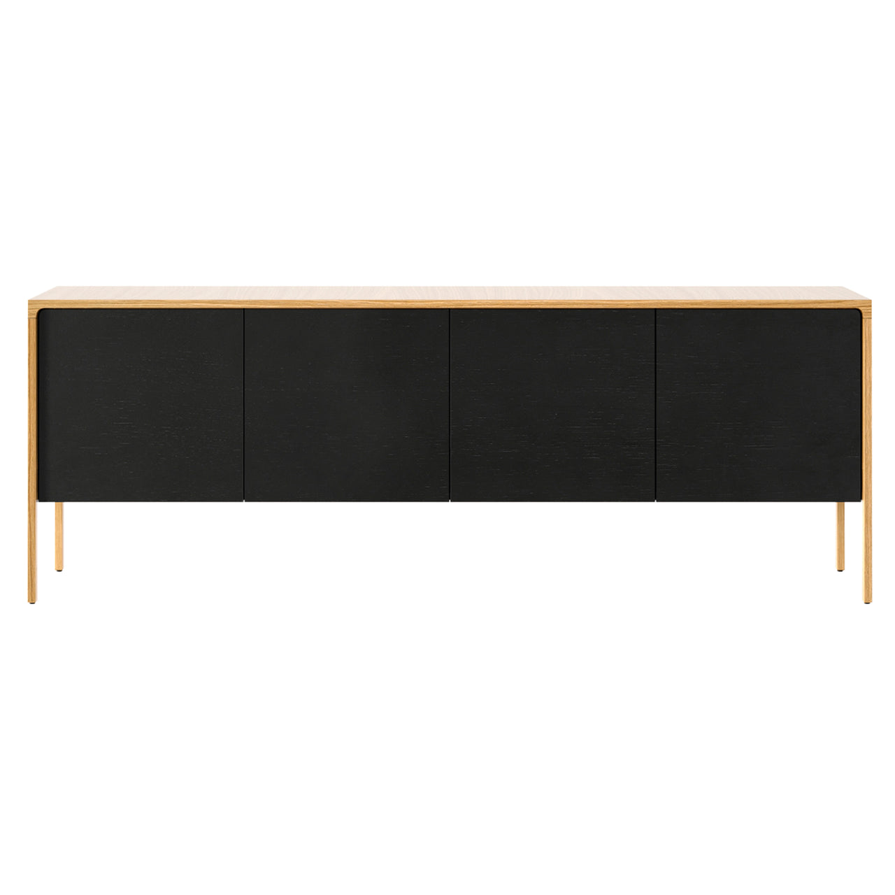 Tactile Sideboard: TAC215 + Ebony Stained Oak + Super-Matt Oak