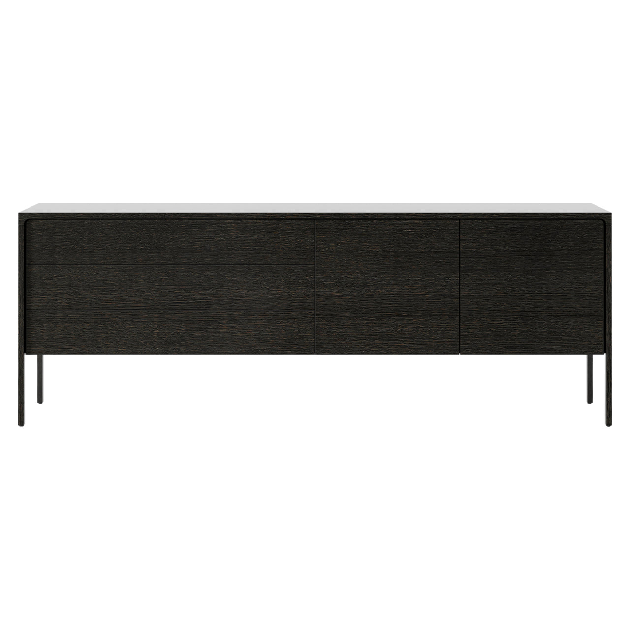 Tactile Sideboard: TAC216 + Dark Grey Stained Oak + Dark Grey Stained Oak