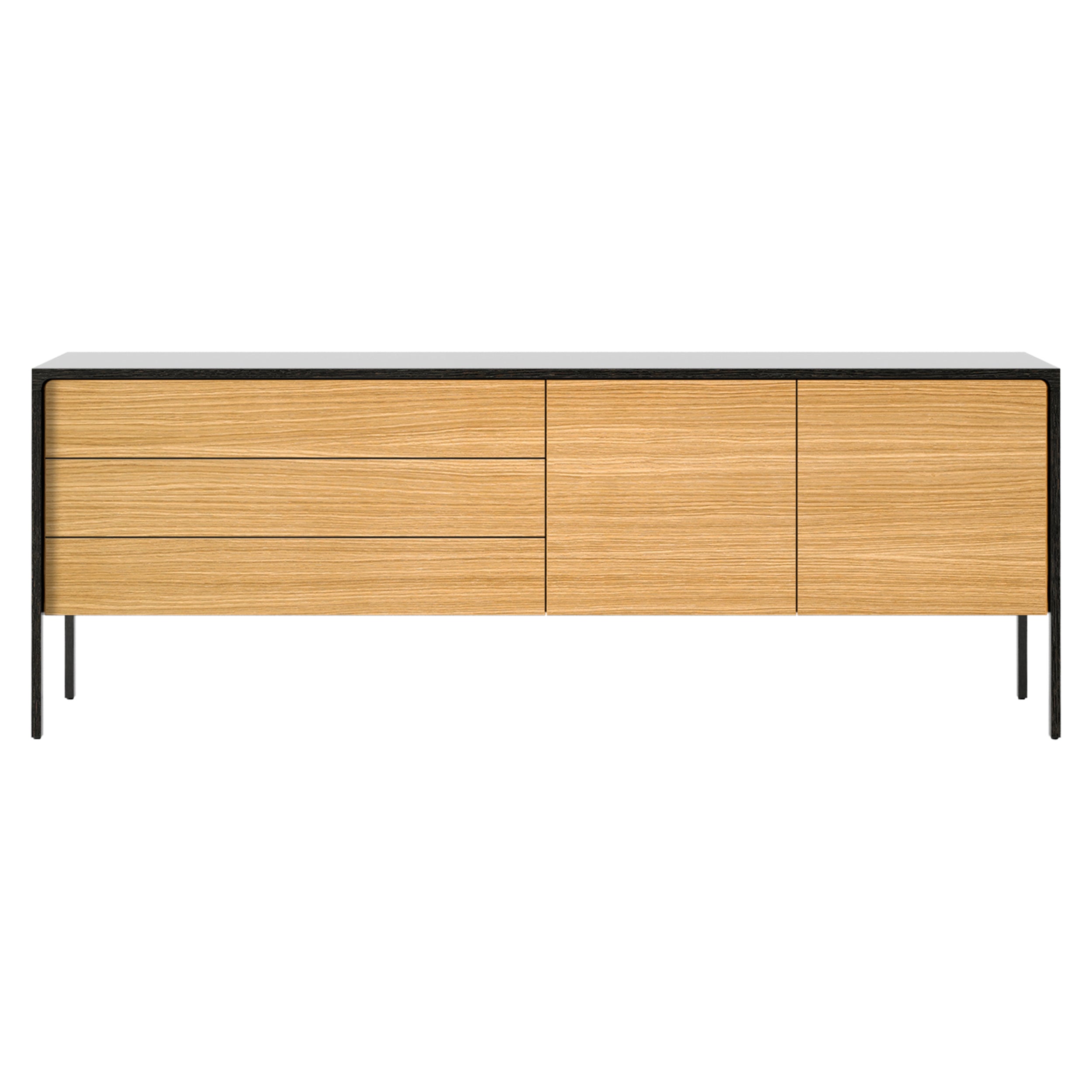 Tactile Sideboard: TAC216 + Super-Matt Oak + Dark Grey Stained Oak