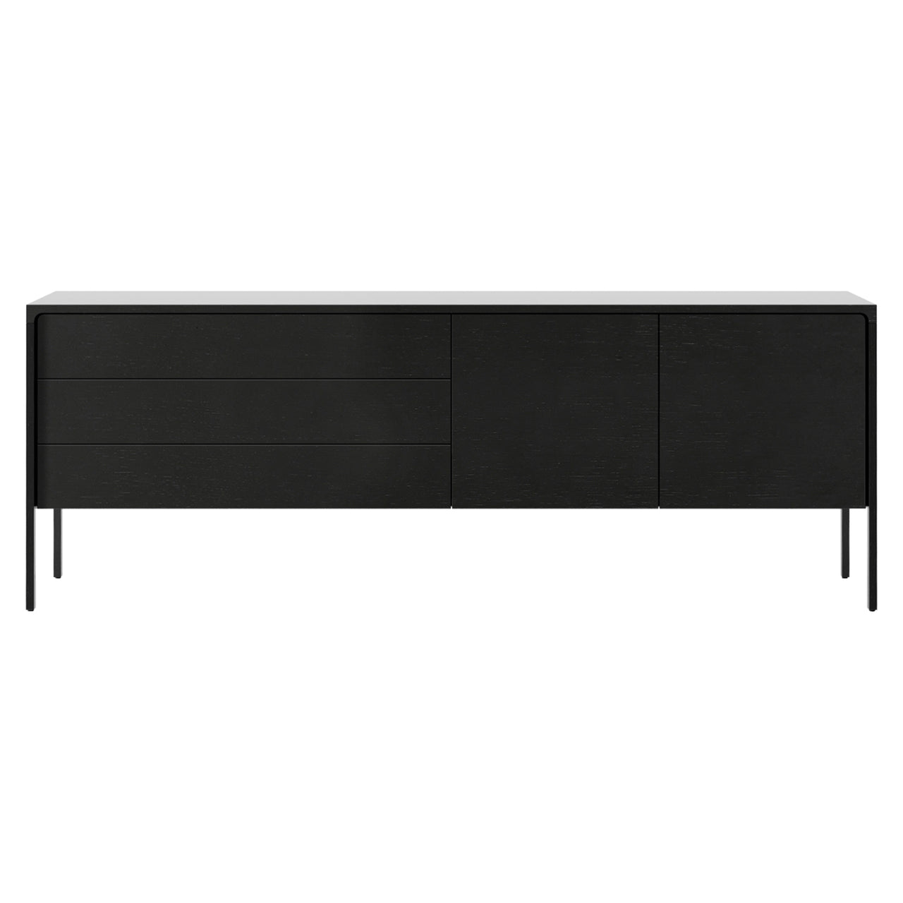 Tactile Sideboard: TAC216 + Ebony Stained Oak + Ebony Stained Oak