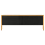 Tactile Sideboard: TAC216 + Ebony Stained Oak + Super-Matt Oak