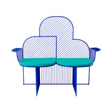 Cloud Bench: Electric Blue + Teal Seat Pad