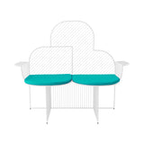 Cloud Bench: White + Teal Seat Pad