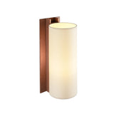 TMM Wall Lamp: Long + Beige + Walnut + Direct Wall