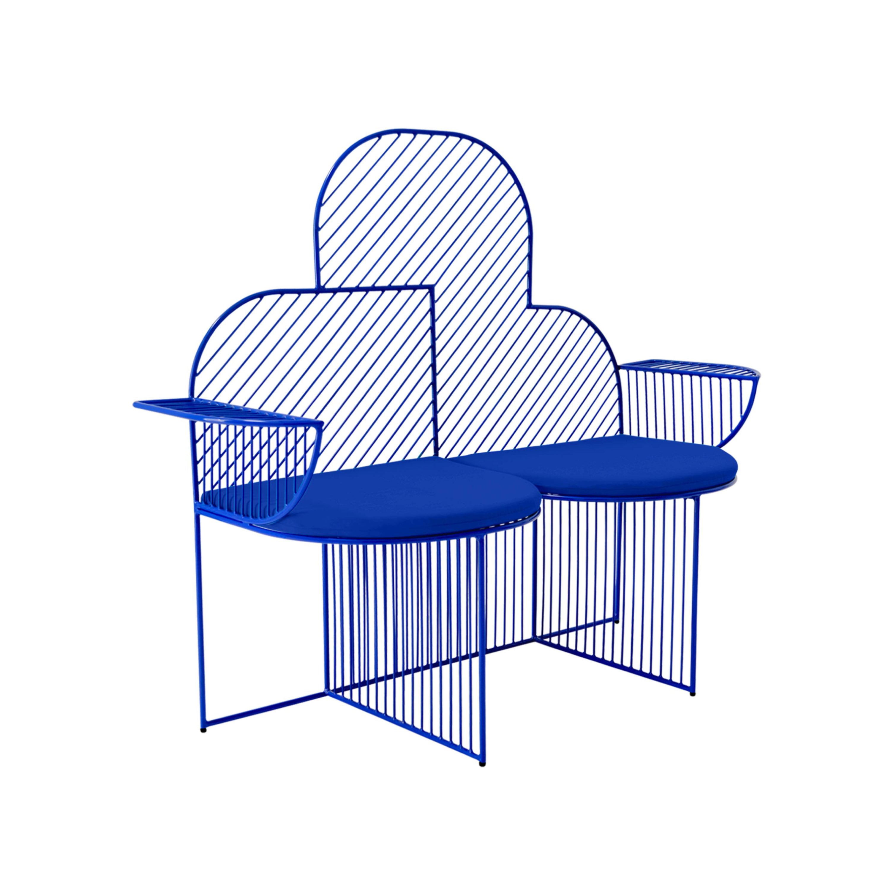 Cloud Bench: Electric Blue + True Blue Seat Pad