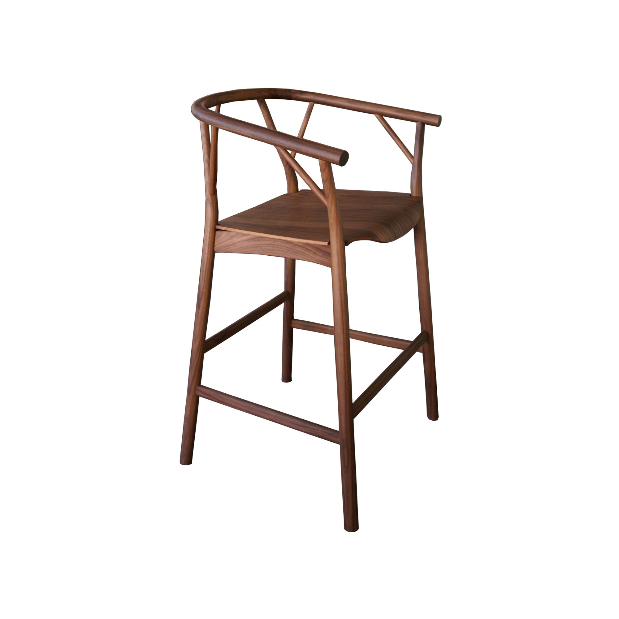 Valerie Stool: Counter + Canaletto Walnut