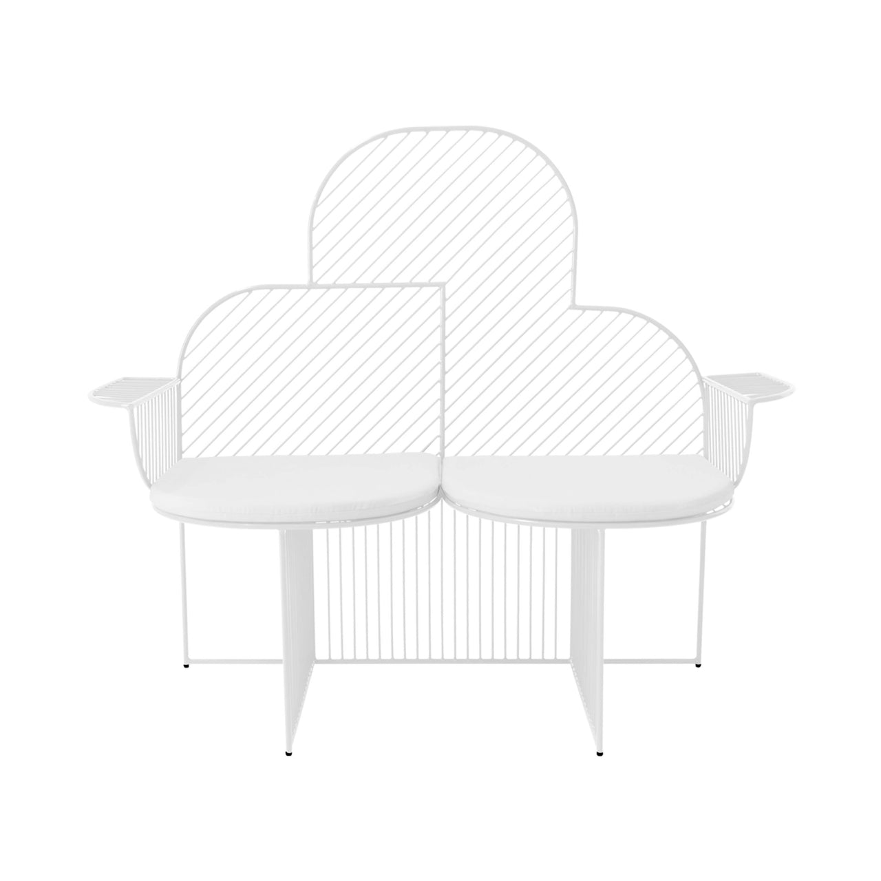 Cloud Bench: White + White Seat Pad