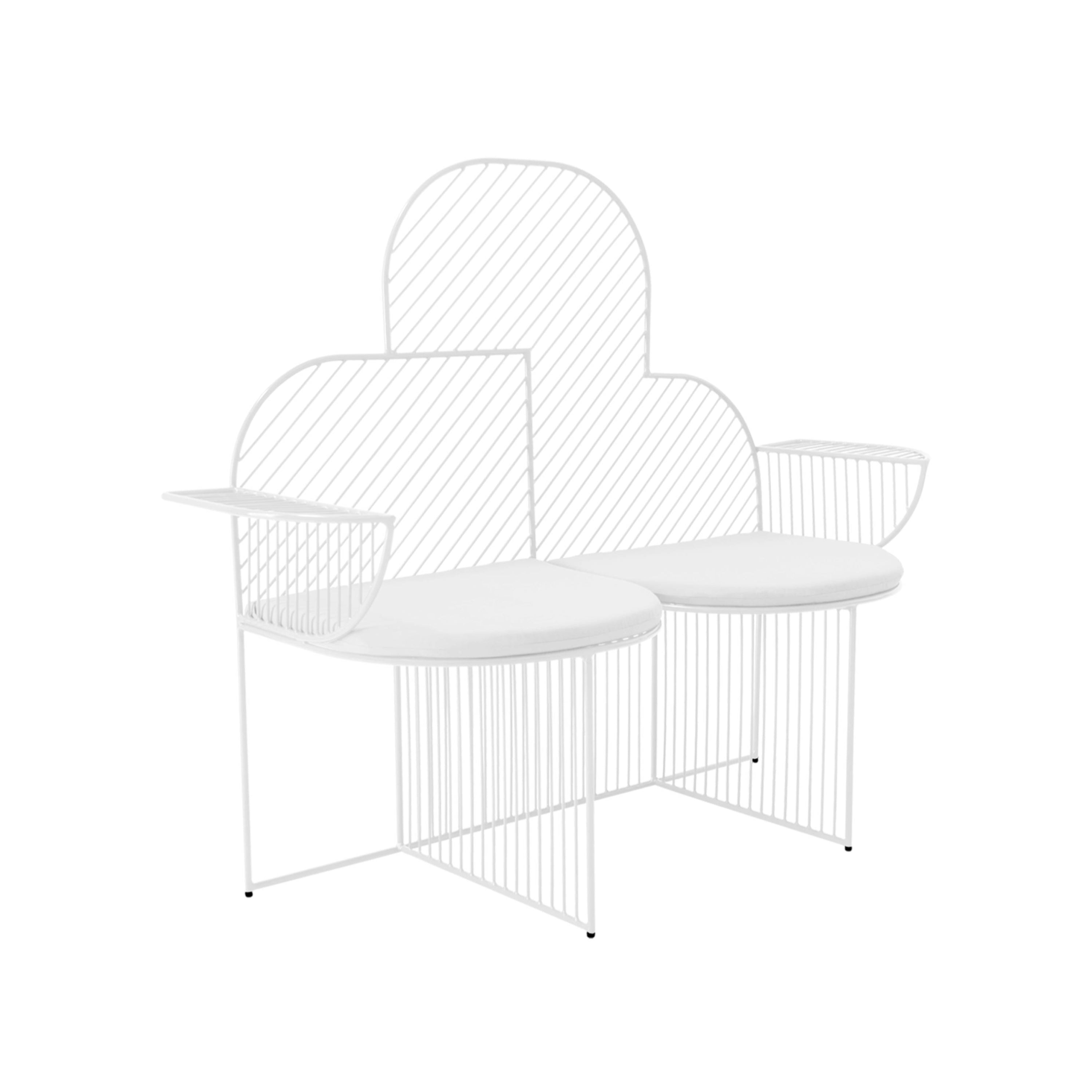 Cloud Bench: White + White Seat Pad